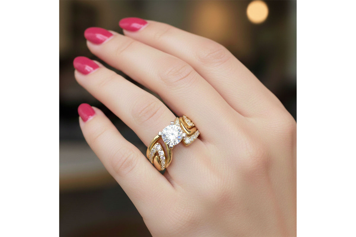 Allison Kaufman Diamond Engagement Ring Semi-Mount in 14K White Gold, 0.45 ctw, alternate view