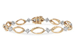 Allison Kaufman Diamond Bracelet in 14K Rose Gold, 0.25 ctw (B1243)