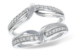 Allison Kaufman Diamond Ring Guard in 14K White Gold, 0.32 ctw (W2224)
