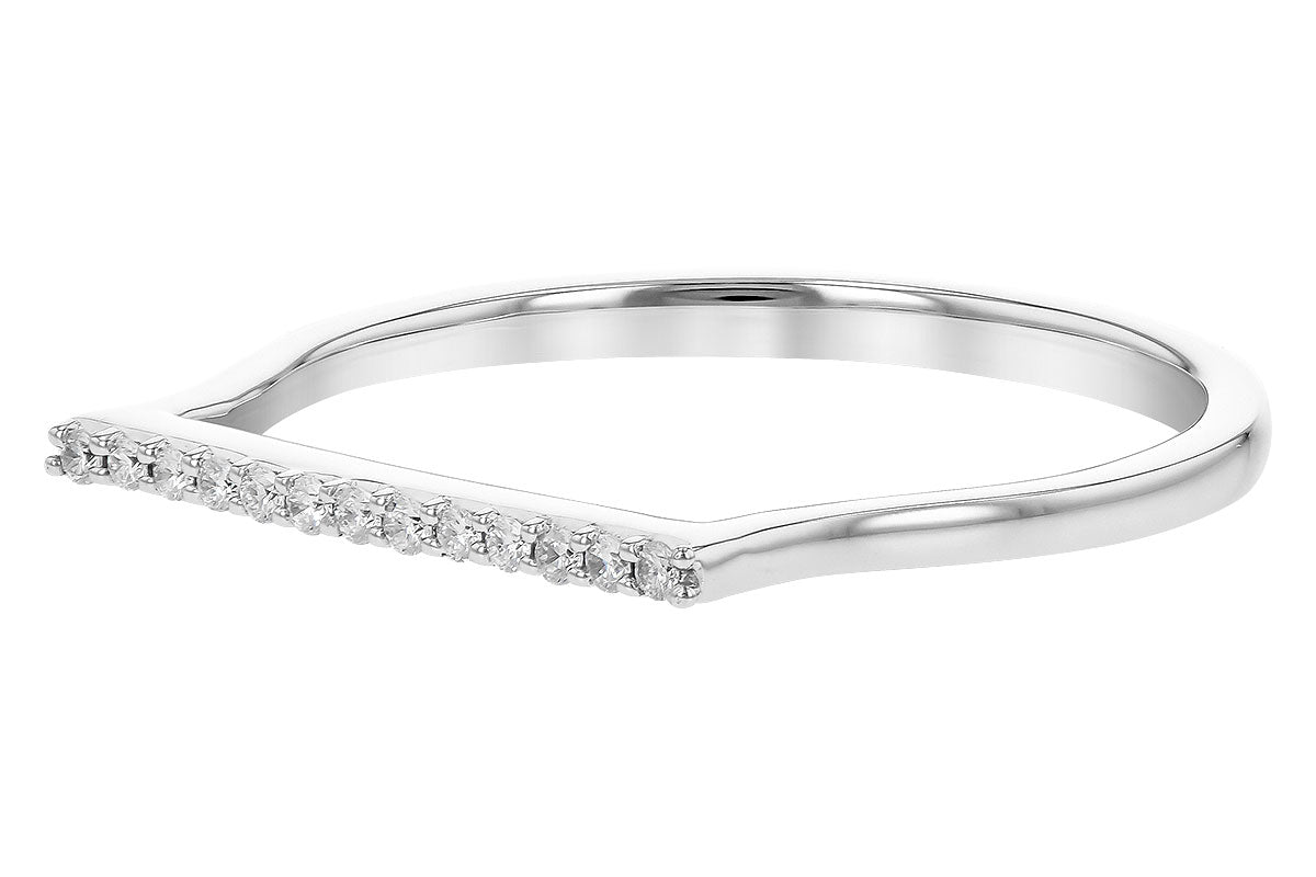 Allison Kaufman Diamond Ring in 14K White Gold, 0.06 ctw, alternate view