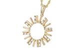 Allison Kaufman Diamond Necklace in 14K Yellow Gold, 0.14 ctw (N8271), alternate view
