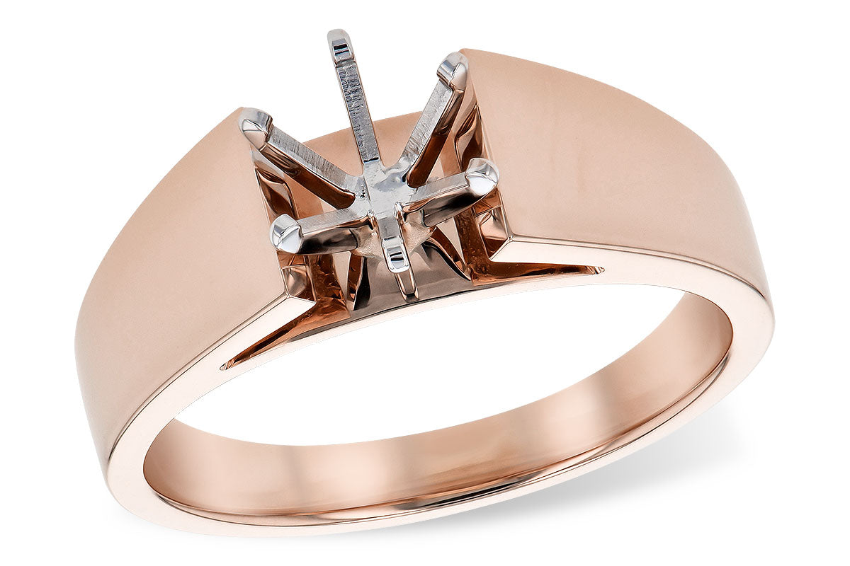 Allison Kaufman Engagement Ring Semi-Mount in 14K Rose Gold (L7805)