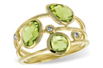Allison Kaufman Peridot & Diamond Ring in 14K Yellow Gold, 2.50 ctw