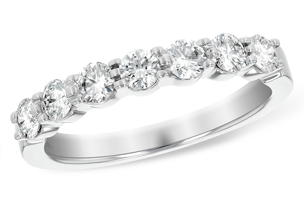 Allison Kaufman Diamond Wedding Band in 14K White Gold, 0.75 ctw (WR114-75)