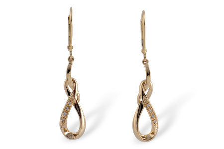 Allison Kaufman Diamond Earrings in 14K Yellow Gold, 0.03 ctw
