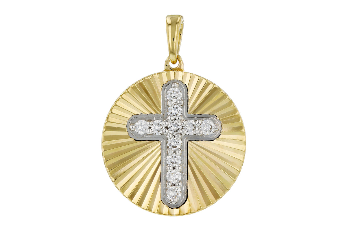Allison Kaufman Diamond Pendant in 14K Yellow Gold, 0.12 ctw