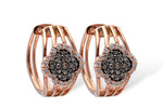 Allison Kaufman Brown Diamond Earrings in 14K Rose Gold, 0.57 ctw