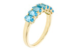 Allison Kaufman Blue Topaz Ring in 14K Yellow Gold, 1.72 ctw, alternate view