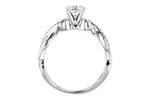 Allison Kaufman Diamond Engagement Ring Semi-Mount in 14K White Gold, 0.09 ctw (L7540), alternate view