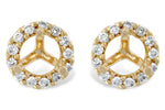 Allison Kaufman Diamond Earrings in 14K Yellow Gold, 0.10 ctw (E1630)