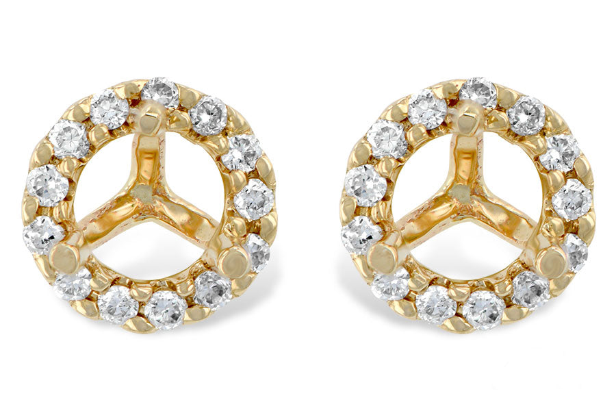 Allison Kaufman Diamond Earrings in 14K Yellow Gold, 0.10 ctw (E1630)
