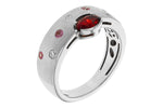 Allison Kaufman Garnet, Pink Sapphire & Diamond Ring in 14K White Gold, 0.66 ctw, alternate view