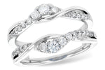 Allison Kaufman Diamond Ring Guard in 14K White Gold, 0.48 ctw (W2418)