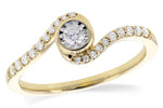 Allison Kaufman Diamond Ring in 14K Yellow Gold, 0.24 ctw (D5855)