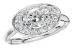 Allison Kaufman Diamond Engagement Ring Semi-Mount in 14K White Gold, 0.25 ctw (L7934)