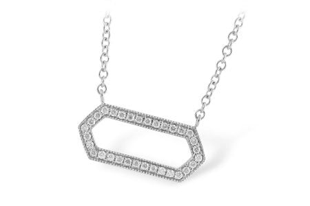 Allison Kaufman Diamond Necklace in 14K White Gold, 0.19 ctw (N7825)