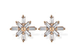 Allison Kaufman Baguette Diamond Earrings in 14K Rose Gold, 0.22 ctw