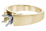 Allison Kaufman Engagement Ring Semi-Mount in 14K Yellow Gold (L7804), alternate view