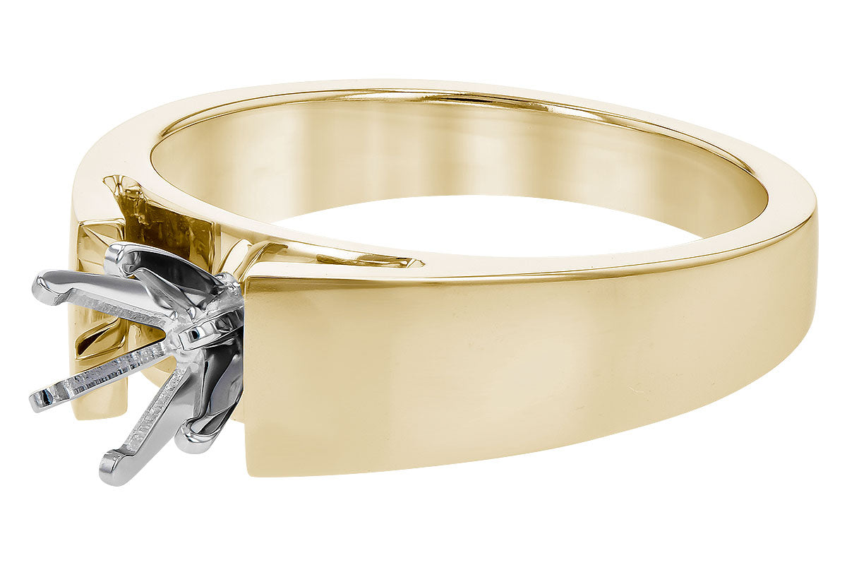 Allison Kaufman Engagement Ring Semi-Mount in 14K Yellow Gold (L7804), alternate view