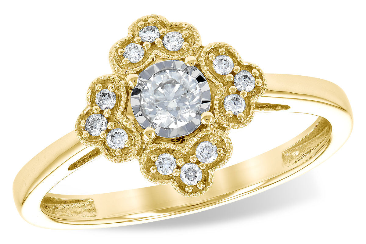Allison Kaufman Diamond Ring in 14K Yellow Gold, 0.24 ctw (D5755)