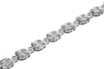 Allison Kaufman Baguette Diamond Bracelet in 14K White Gold, 1.30 ctw, alternate view