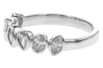 Allison Kaufman Fancy-Cut Diamond Wedding Band in 14K White Gold, 0.62 ctw, alternate view