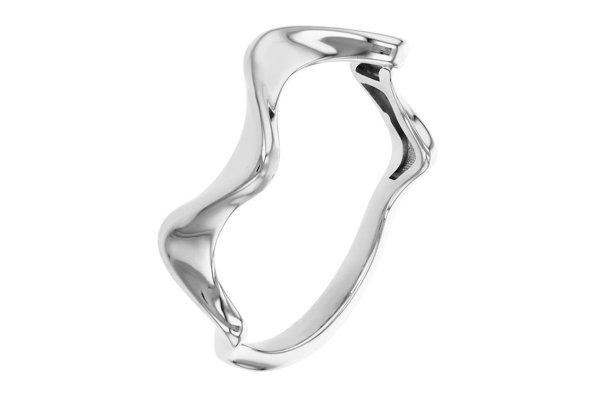 Allison Kaufman Wedding Band in 14K White Gold (W2739), alternate view