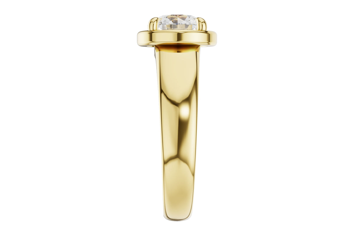 Allison Kaufman Engagement Ring Semi-Mount in 14K Yellow Gold (L7922), alternate view