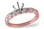 Allison Kaufman Diamond Engagement Ring Semi-Mount in 14K Rose Gold, 0.40 ctw (LR125-40)