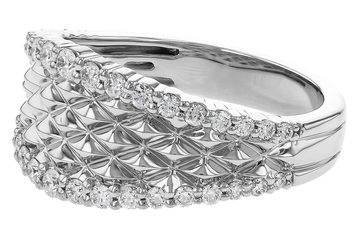 Allison Kaufman Diamond Wedding Band in 14K White Gold, 0.50 ctw (W2712), alternate view