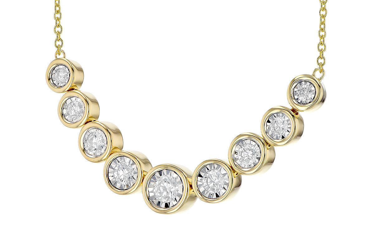 Allison Kaufman Diamond Necklace in 14K Yellow Gold, 1.00 ctw (N8240), alternate view