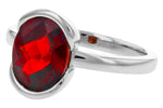 Allison Kaufman Garnet Ring in 14K White Gold, 2.95 ctw, alternate view