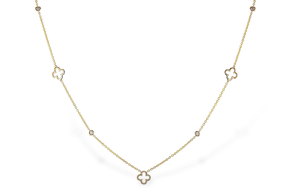 Allison Kaufman Diamond Necklace in 14K Yellow Gold, 0.20 ctw (N8606)