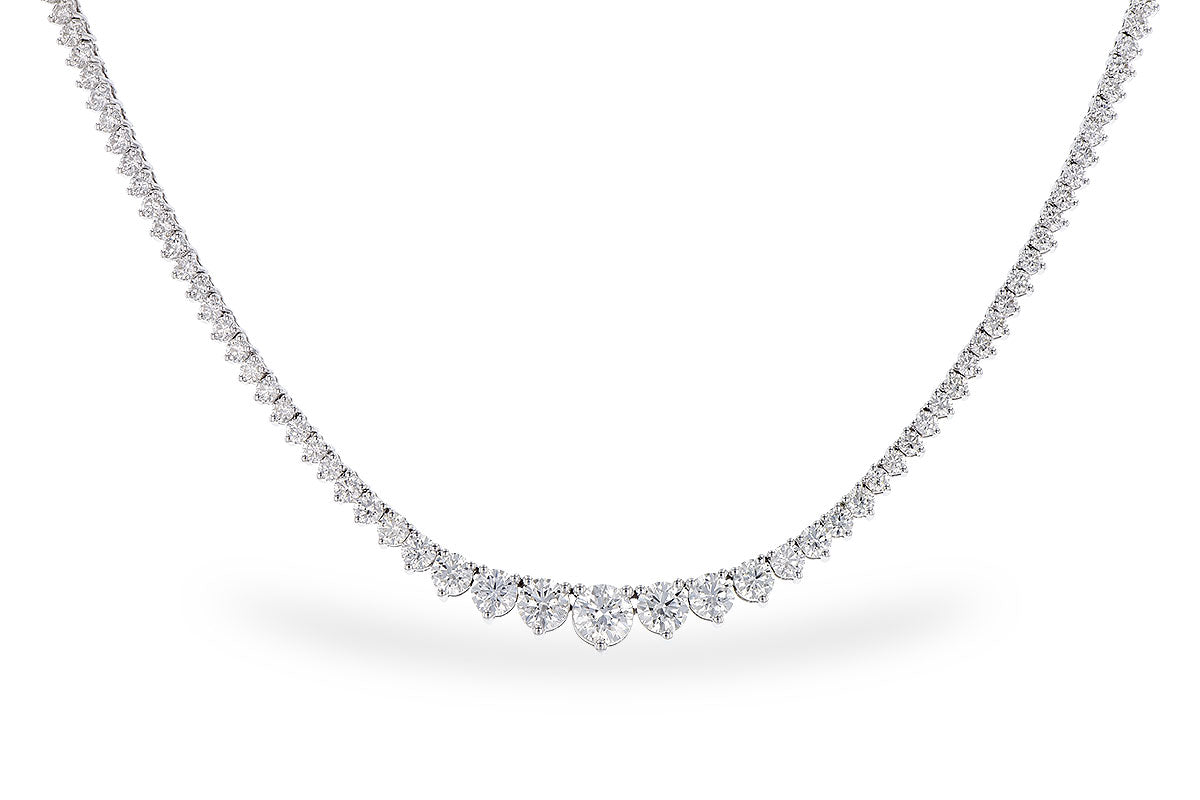 Allison Kaufman Diamond Necklace in 14K White Gold, 8.25 ctw