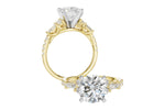 Allison Kaufman Diamond Engagement Ring Semi-Mount in 14K Yellow Gold, 0.42 ctw (L7914), alternate view
