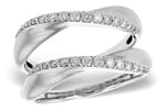 Allison Kaufman Diamond Ring Guard in 14K White Gold, 0.40 ctw