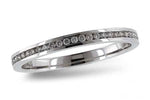 Allison Kaufman Diamond Wedding Band in 14K White Gold, 0.14 ctw (W1864)