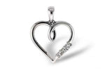 Allison Kaufman Diamond Pendant in 14K White Gold, 0.08 ctw (P6395)