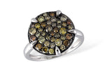 Allison Kaufman Multi-color Diamond Ring in 14K White Gold, 1.03 ctw