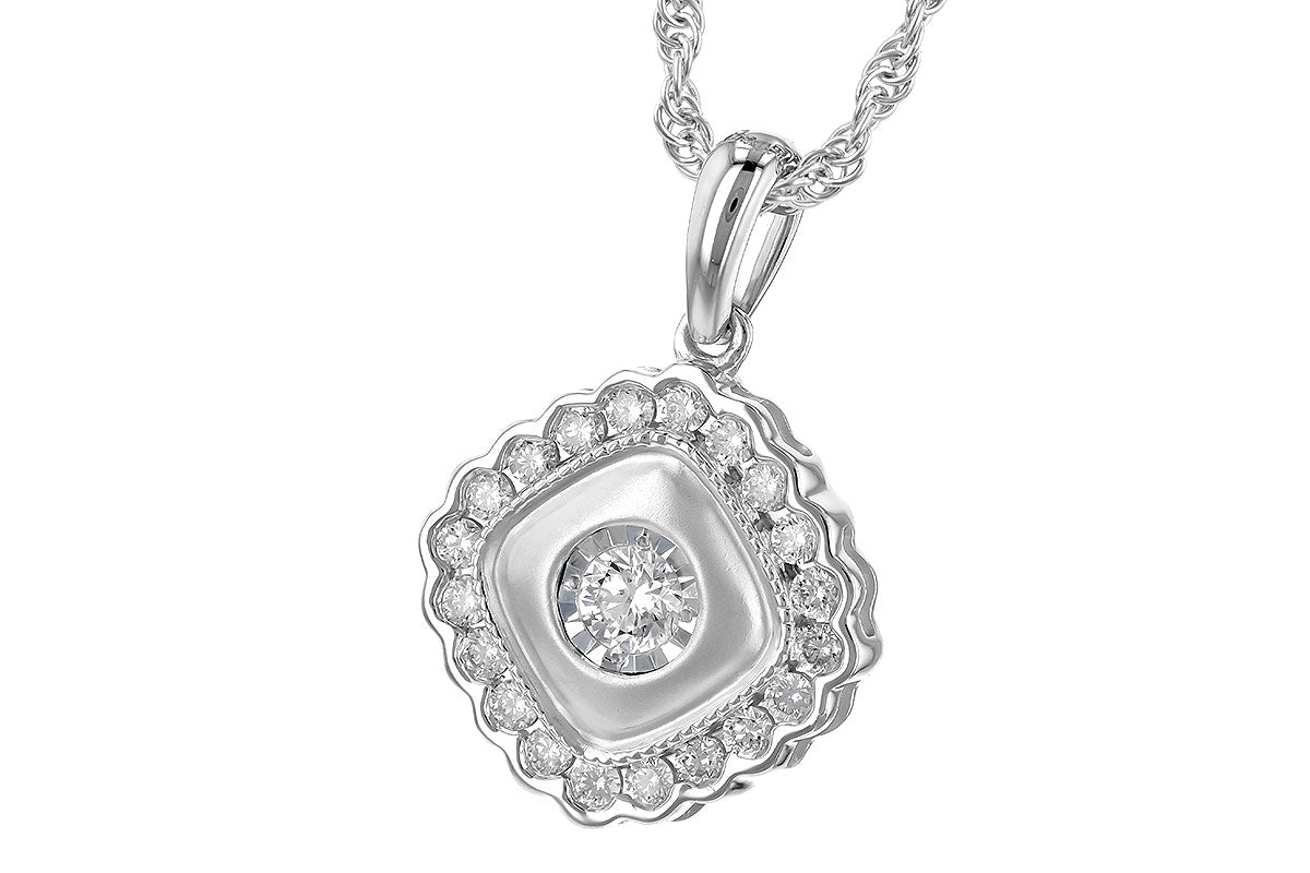 Allison Kaufman Diamond Necklace in 14K White Gold, 0.30 ctw (N8205), alternate view