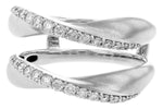 Allison Kaufman Diamond Ring Guard in 14K White Gold, 0.40 ctw, alternate view