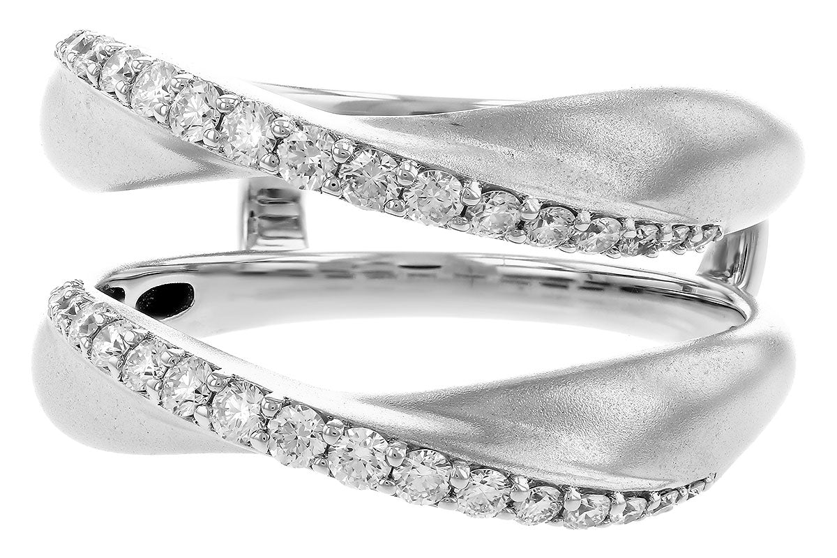 Allison Kaufman Diamond Ring Guard in 14K White Gold, 0.40 ctw, alternate view