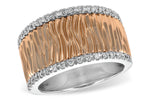 Allison Kaufman Diamond Wedding Band in 14K Two-Tone Gold, 0.20 ctw (W1973)