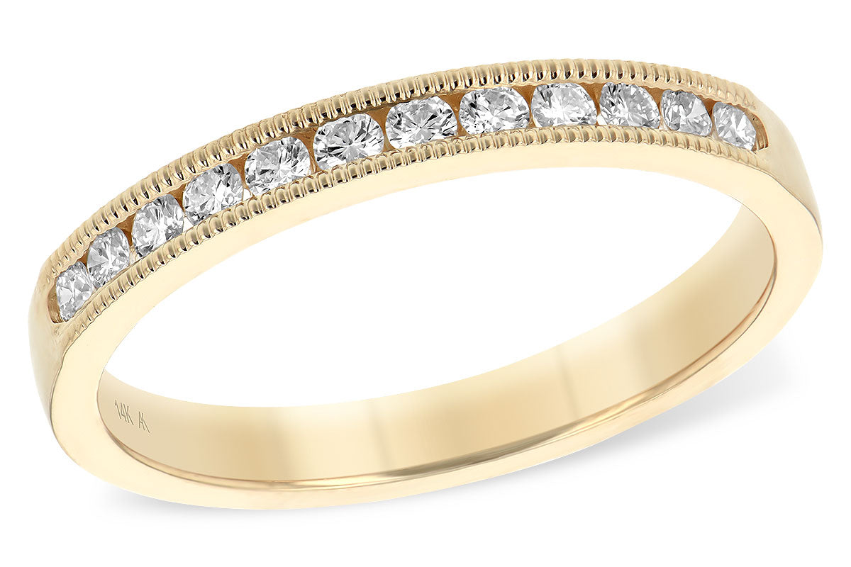 Allison Kaufman Diamond Wedding Band in 14K Yellow Gold, 0.25 ctw (WR829-25)