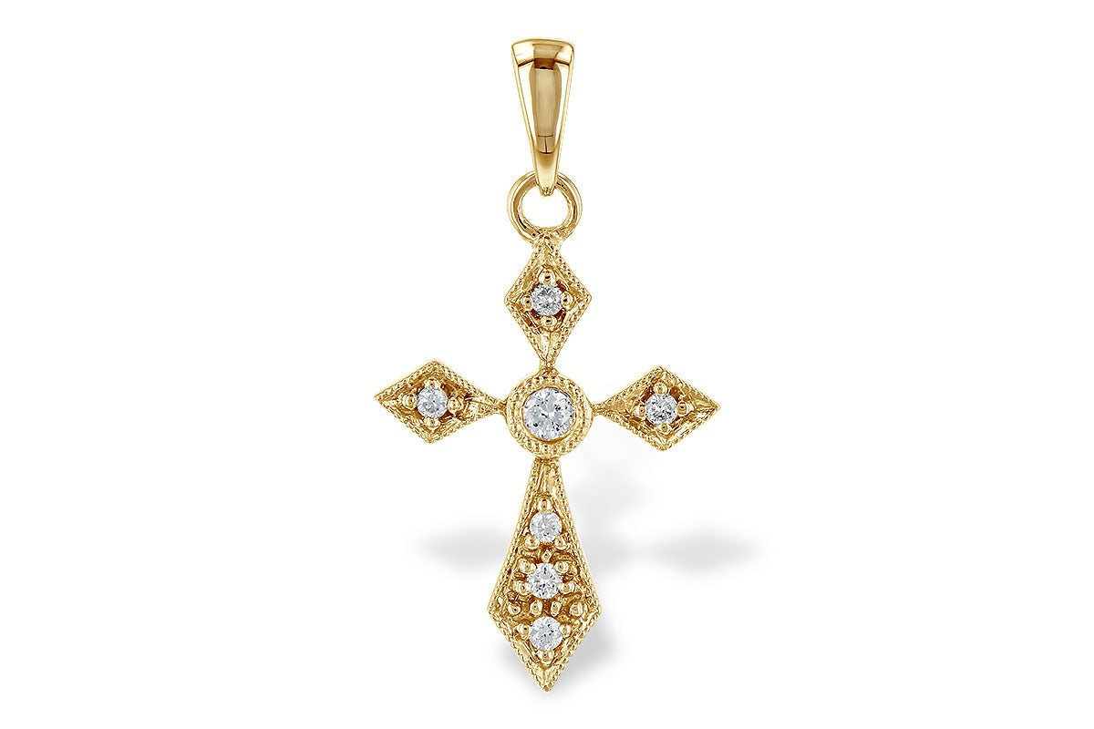 Allison Kaufman Diamond Pendant in 14K Yellow Gold, 0.06 ctw (P6407)
