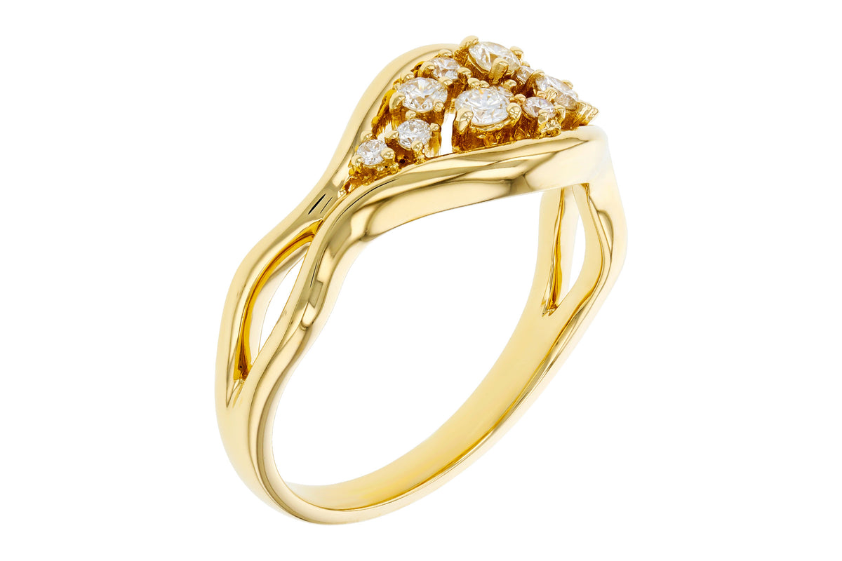Allison Kaufman Diamond Ring in 14K Yellow Gold, 0.26 ctw (D6123), alternate view