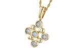 Allison Kaufman Diamond Necklace in 14K Yellow Gold, 0.14 ctw (N8207), alternate view