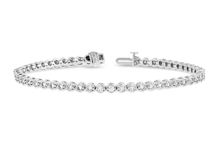 Allison Kaufman Diamond Bracelet in 14K White Gold, 2.00 ctw (BR30-2)