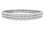 Allison Kaufman Diamond Bangle Bracelet in 14K White Gold, 0.75 ctw (B1302)