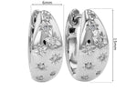 Allison Kaufman Diamond Earrings in 14K White Gold, 0.17 ctw, alternate view